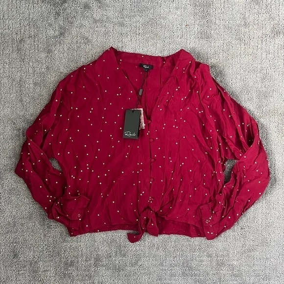 Rails Rouge Sloane Gradient Star Print Long Sleeve Top - Picture 2 of 6